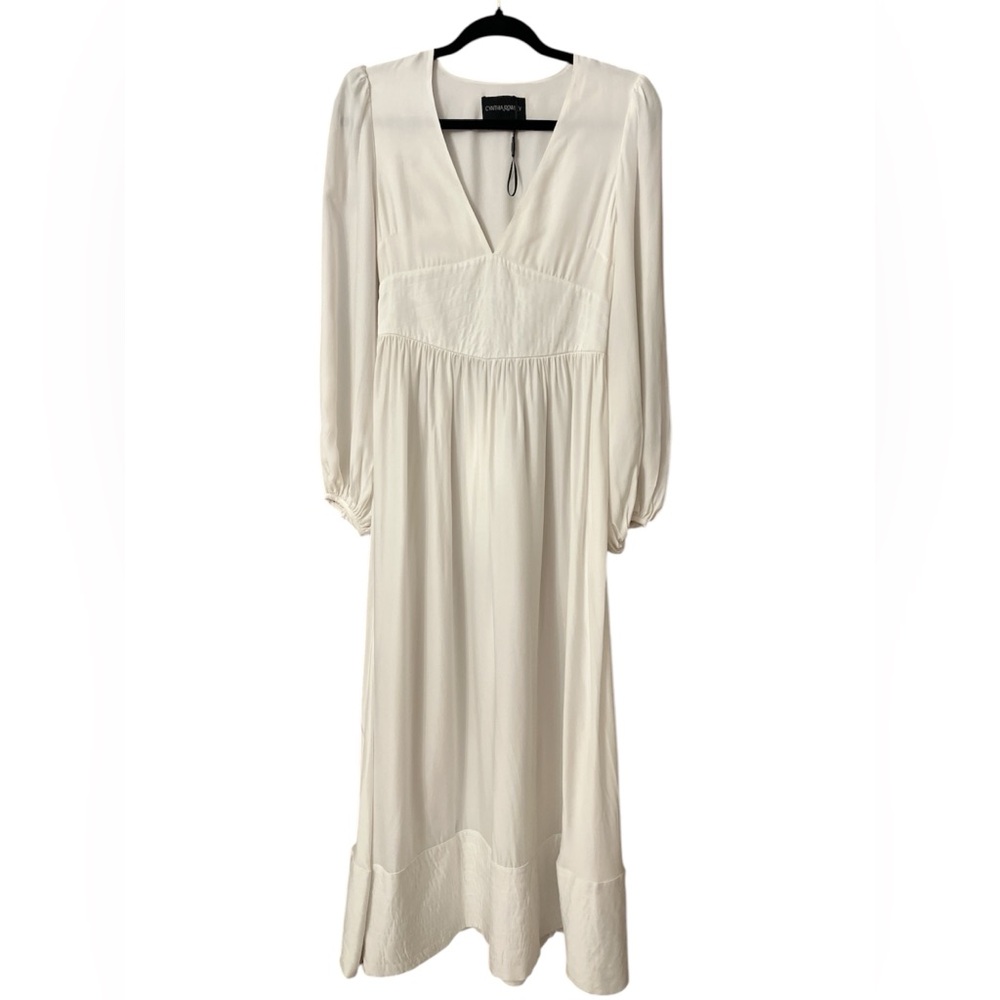 Cynthia Rowley white neck maxi dress NWOT